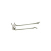Azar Displays 6" Metal Wire Flip Scan Plastic Quick Back Hook: 0.187" Dia., PK50 701236